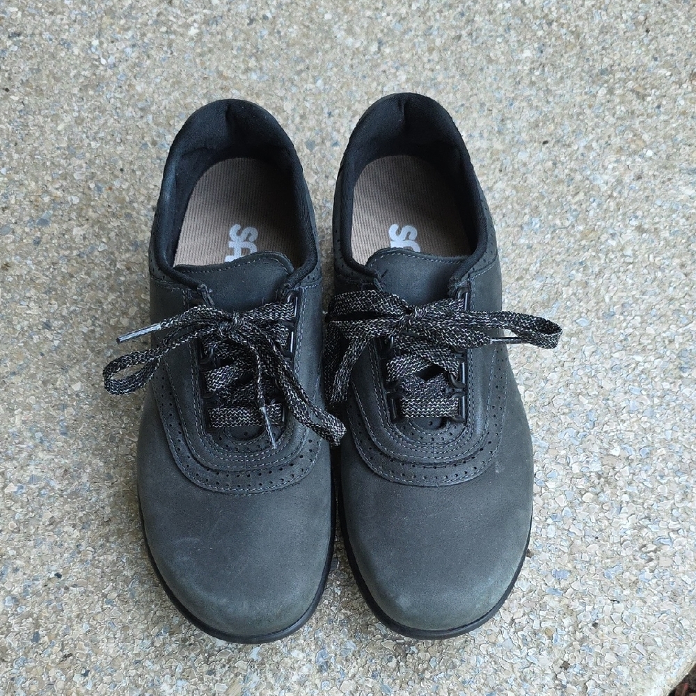 SAS Walk Easy Gray Lace-Up Shoes